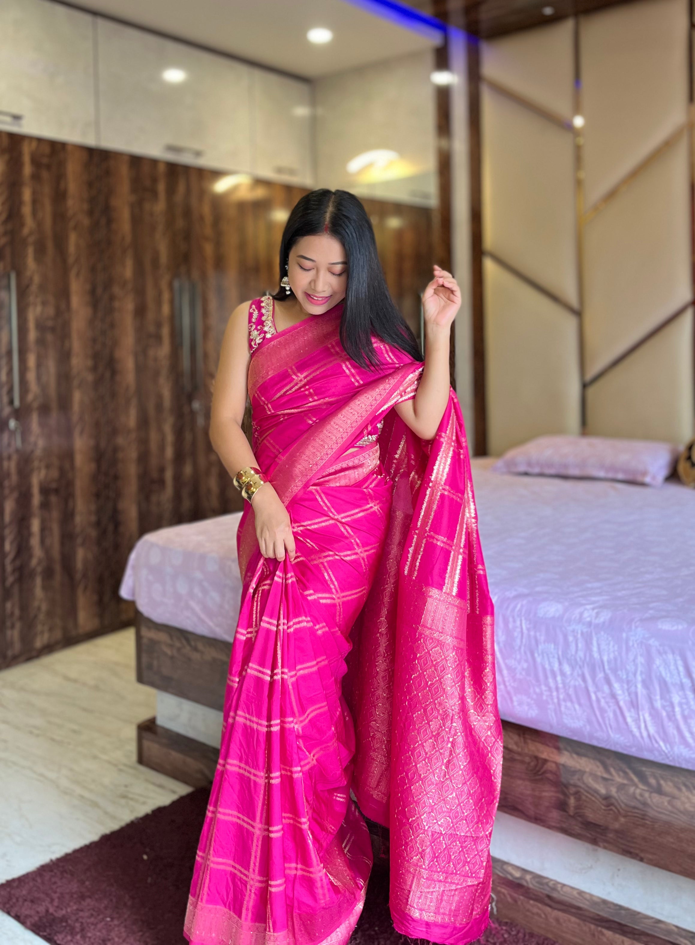 Drape Yourself in Heritage: Pure Brocade Silk Sarees