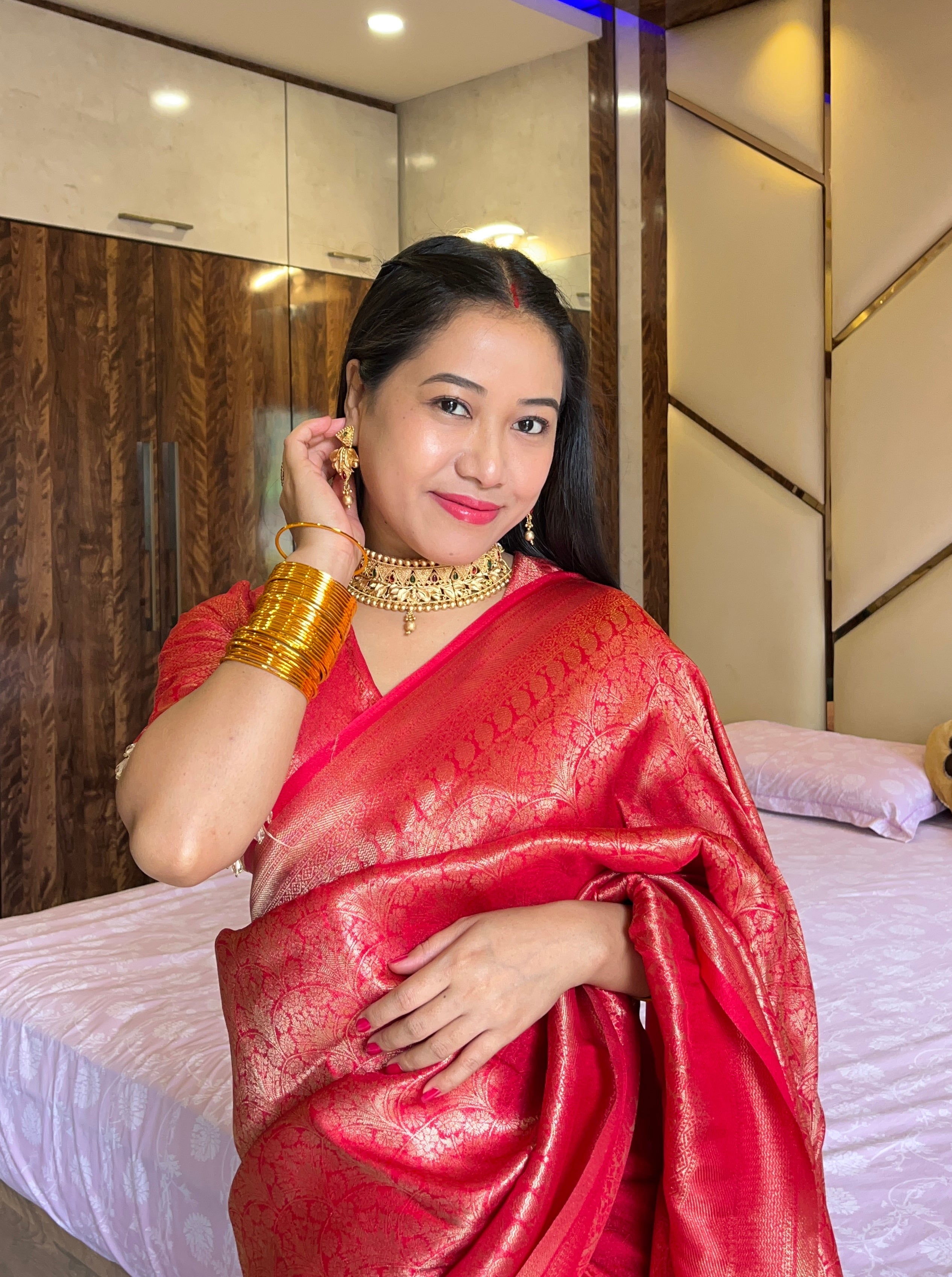 Drape Yourself in Heritage: Pure Brocade Silk Sarees