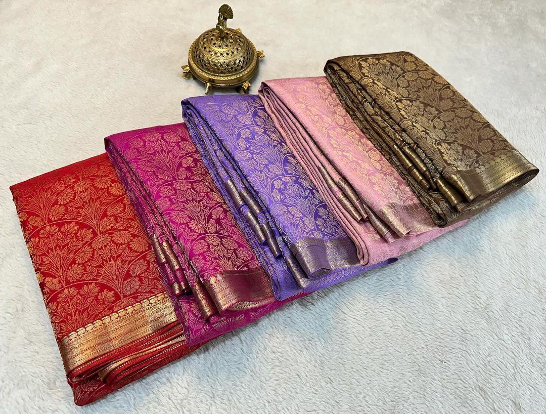 Drape Yourself in Heritage: Pure Brocade Silk Sarees