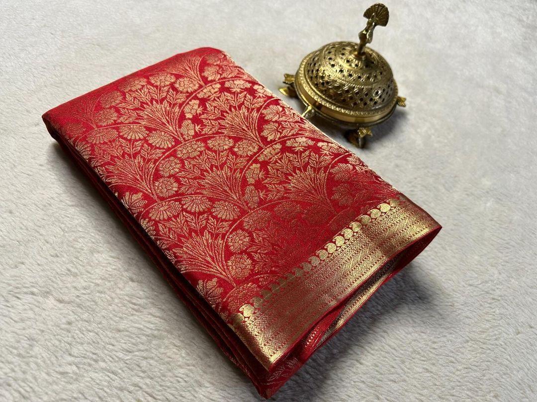 Drape Yourself in Heritage: Pure Brocade Silk Sarees