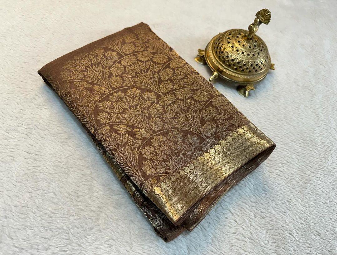 Drape Yourself in Heritage: Pure Brocade Silk Sarees
