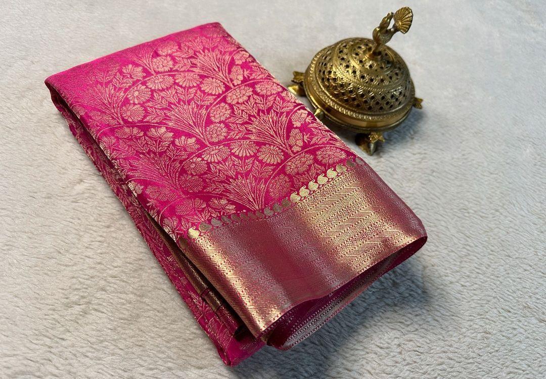 Drape Yourself in Heritage: Pure Brocade Silk Sarees