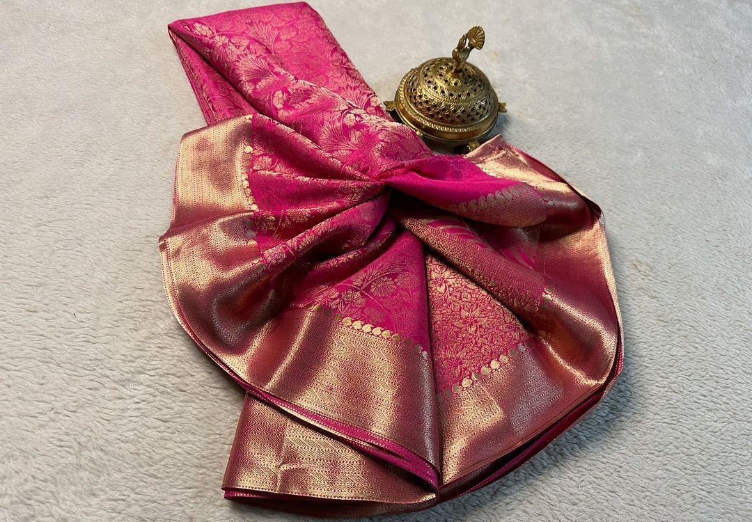 Drape Yourself in Heritage: Pure Brocade Silk Sarees