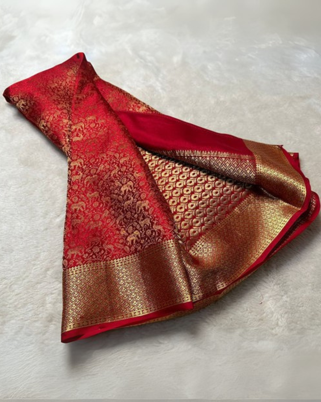 Mysore Brocade RED Color Silk sarees