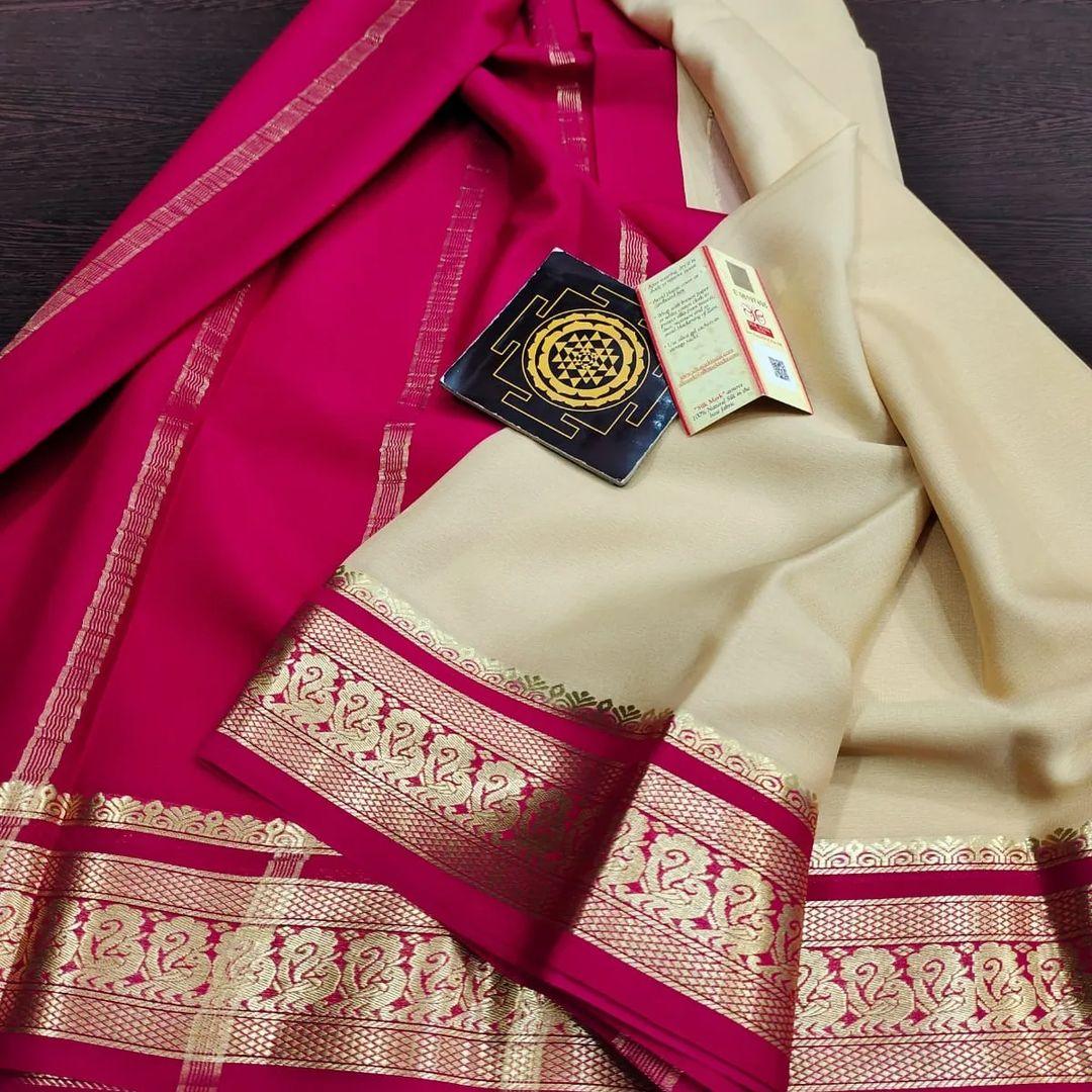 Soft Mysore Crepe Silk Sarees – Timeless Luxury for Every Occasion