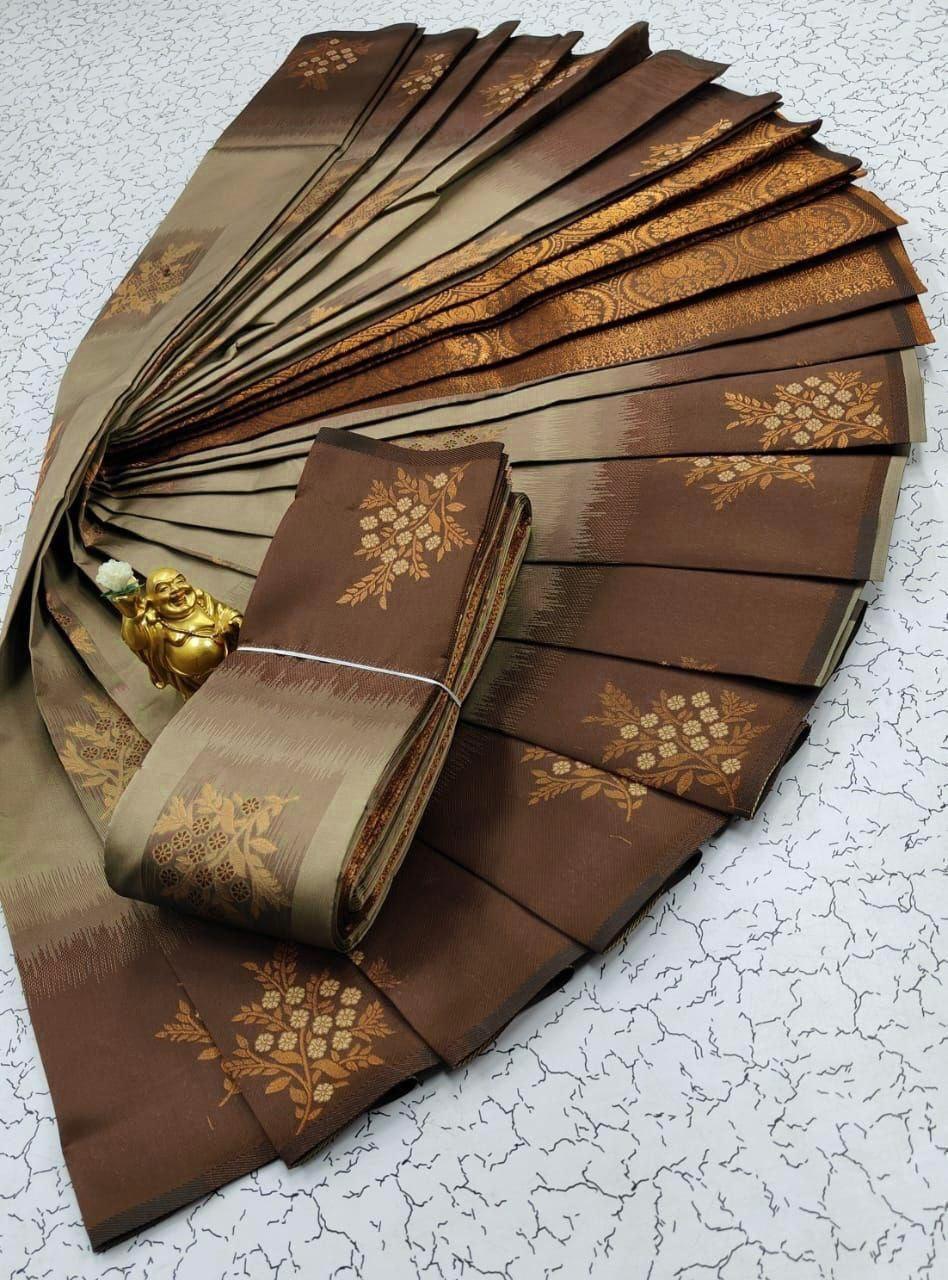 Tussar Soft Pattu Silk Saree with Blouse