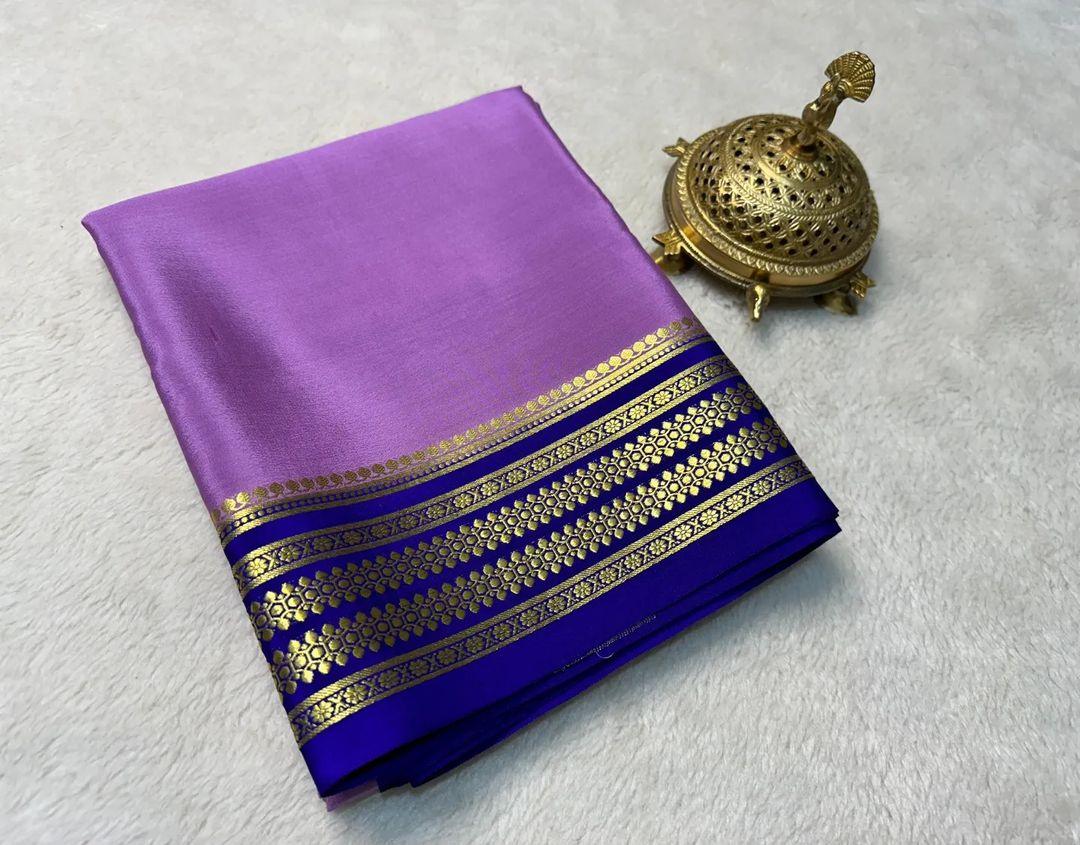 Exclusive Handcrafted Mysore Crepe Soft Silk Sarees