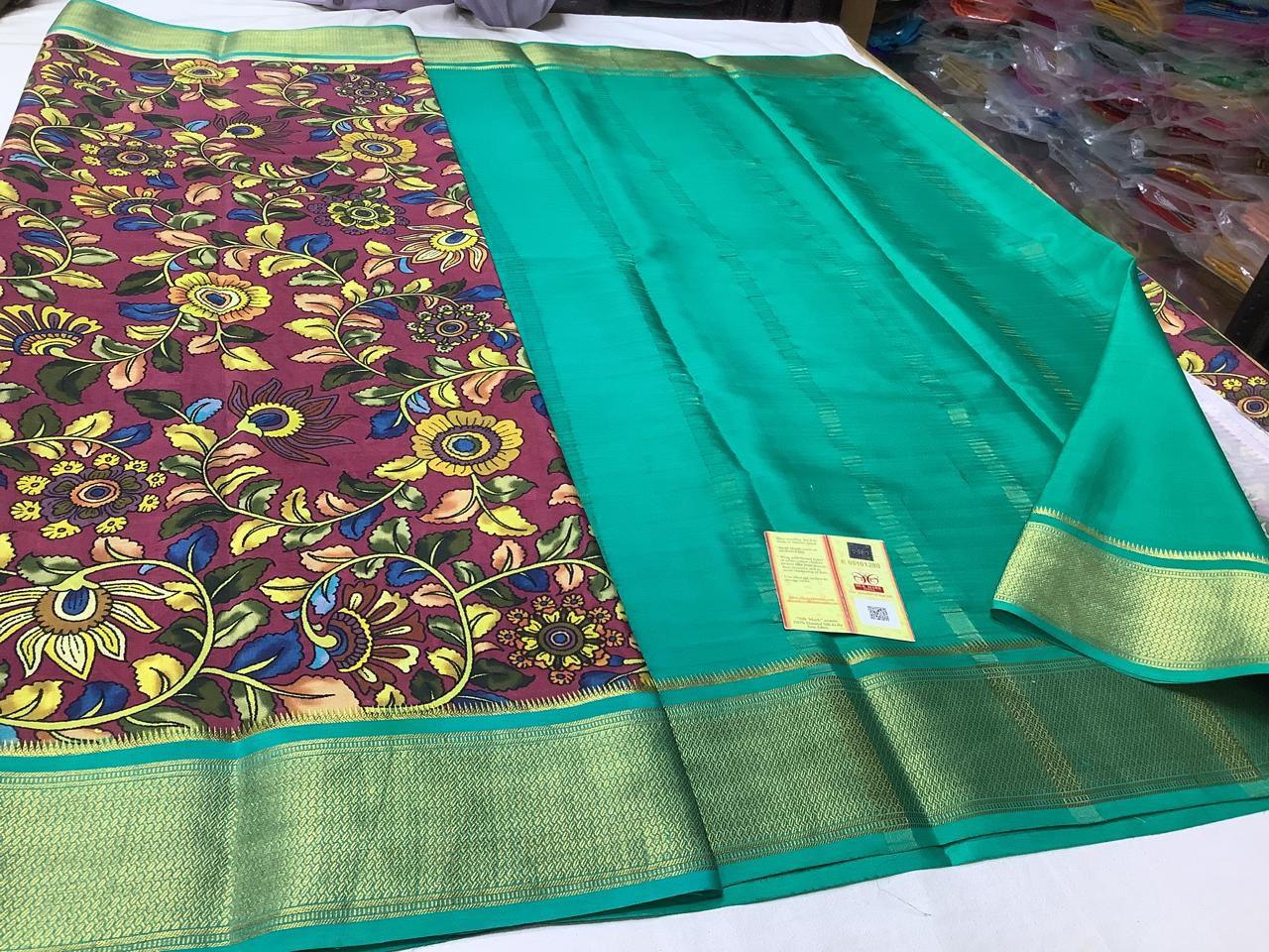 Premium Mysore Printed Crepe Silk Sarees for Graceful Looks for Weddings & Festive Wear