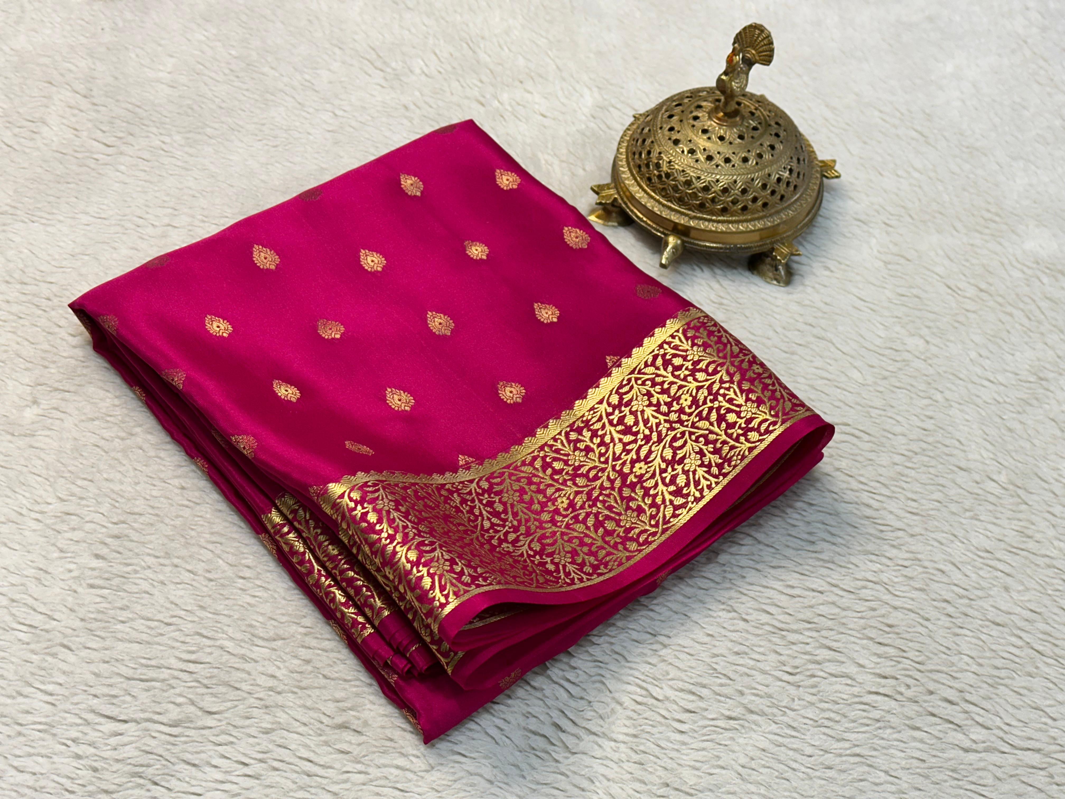Very Exclusive Mysore Crepe Silk Saree