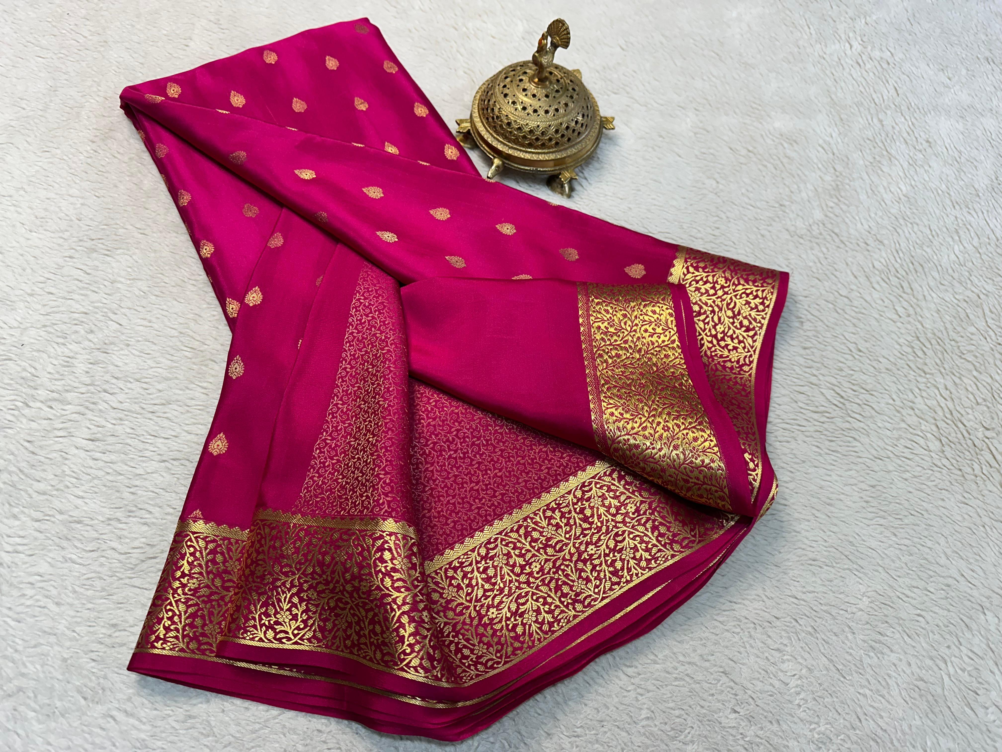 Very Exclusive Mysore Crepe Silk Saree
