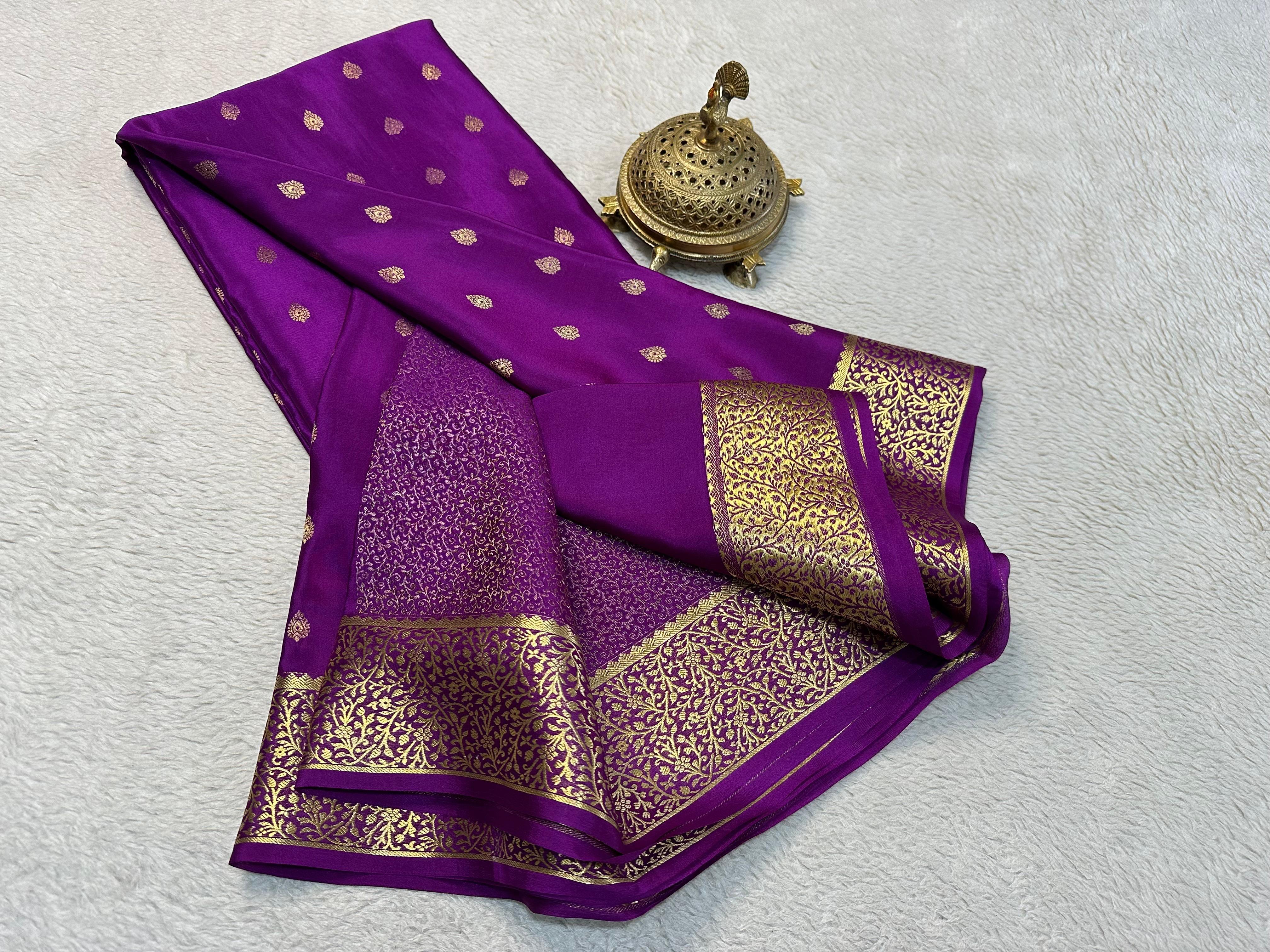 Very Exclusive Mysore Crepe Silk Saree