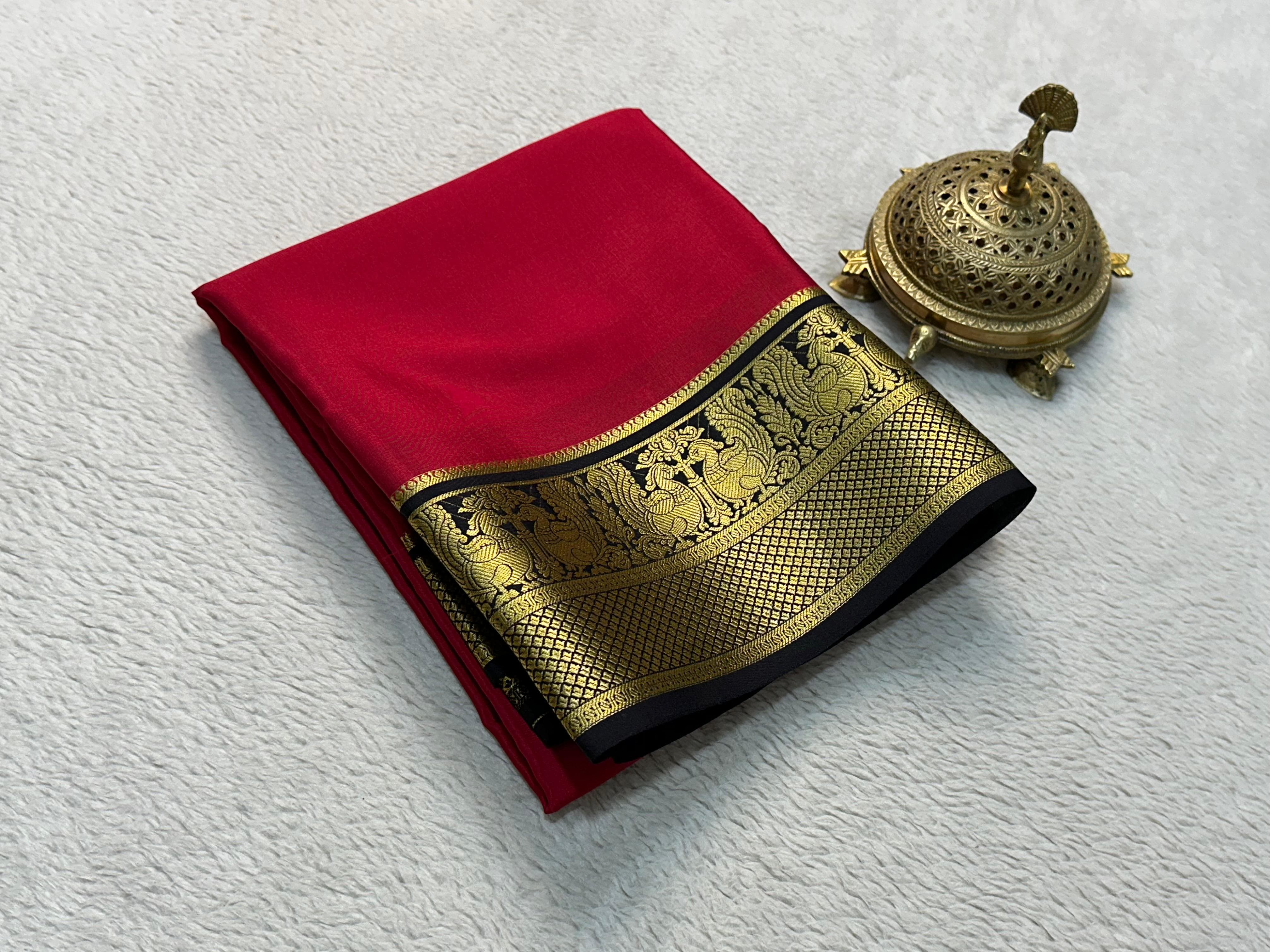 Grace the Occasion with Our Enchanting Rich Peacock Border Sarees