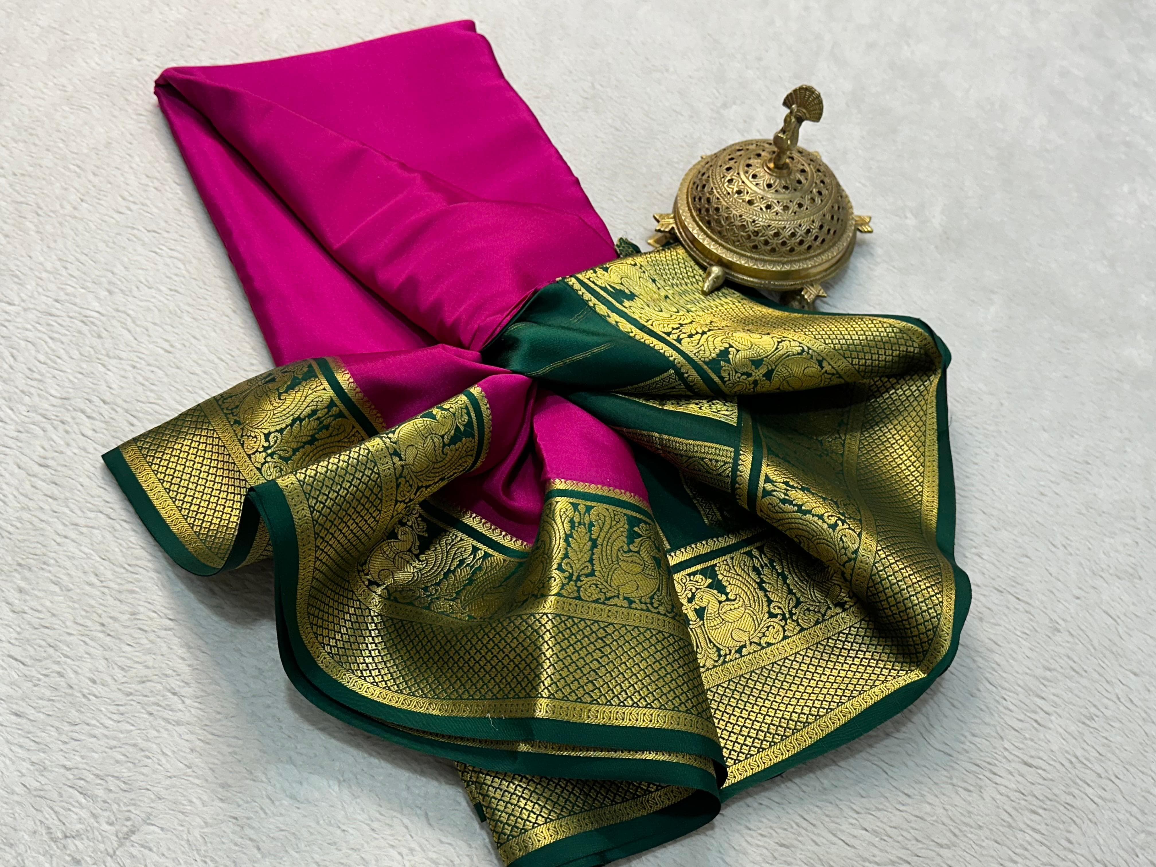 Grace the Occasion with Our Enchanting Rich Peacock Border Sarees