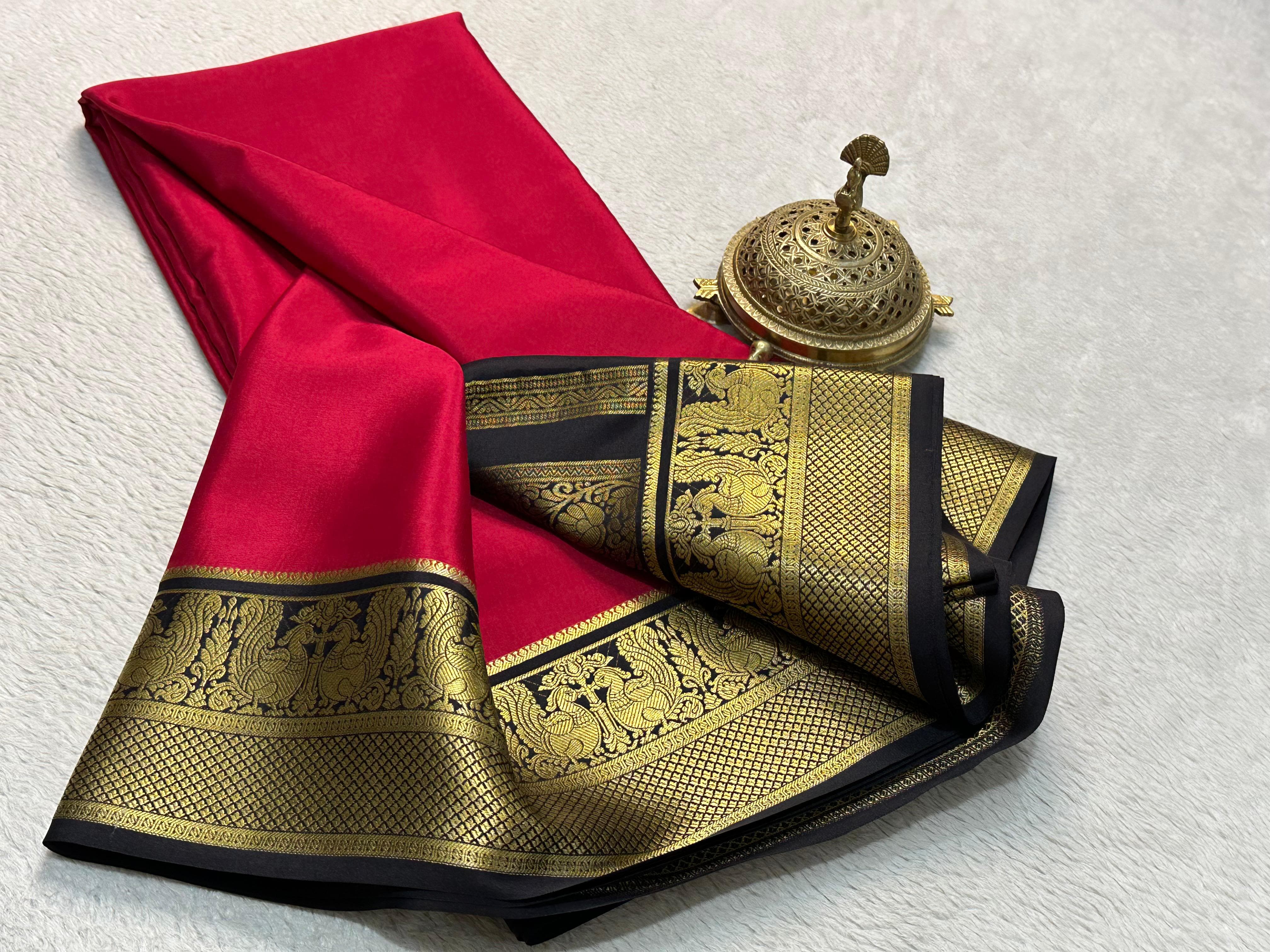 Grace the Occasion with Our Enchanting Rich Peacock Border Sarees