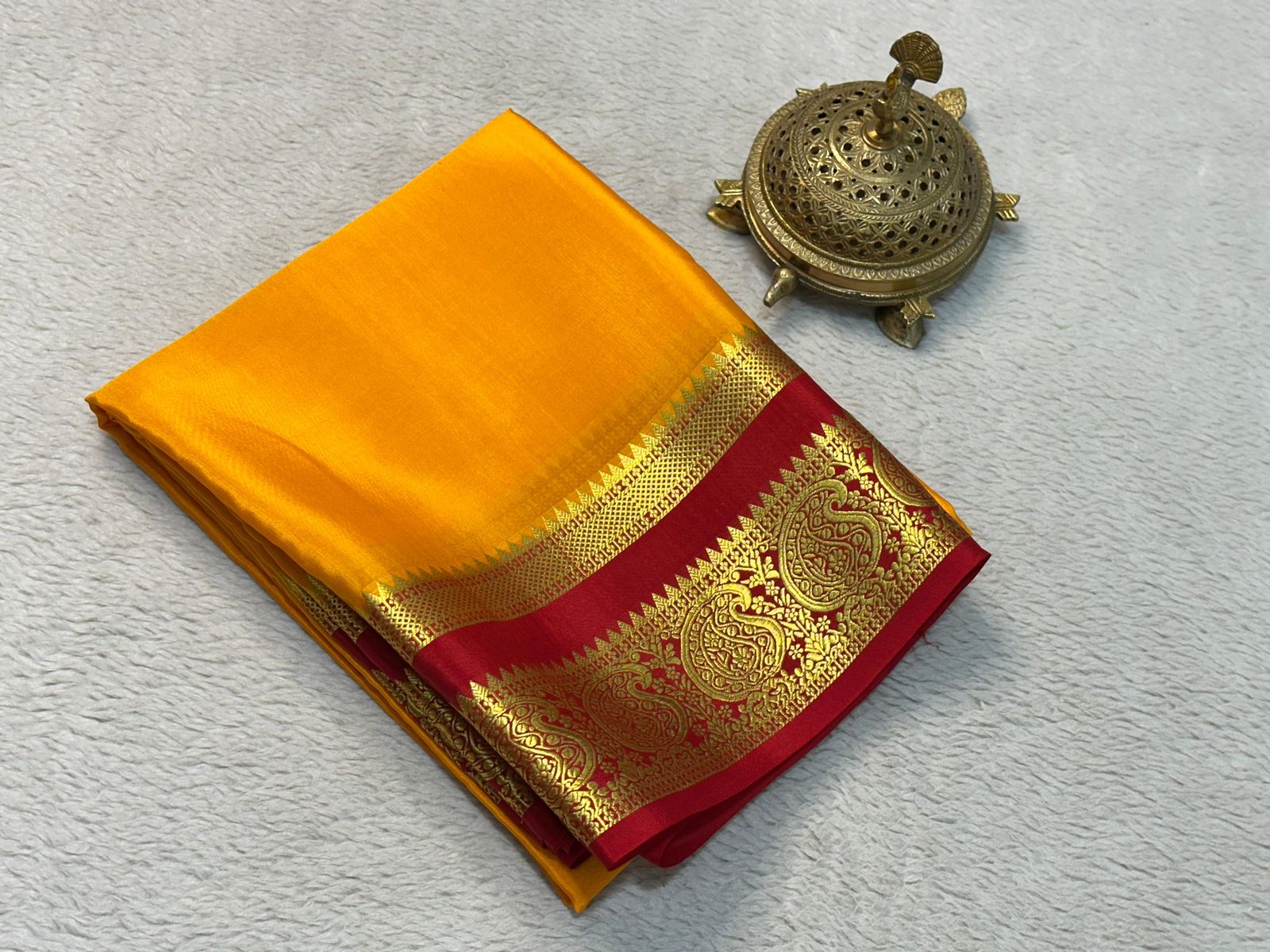 Silken Splendor: Majestic Mysore Silk Saree