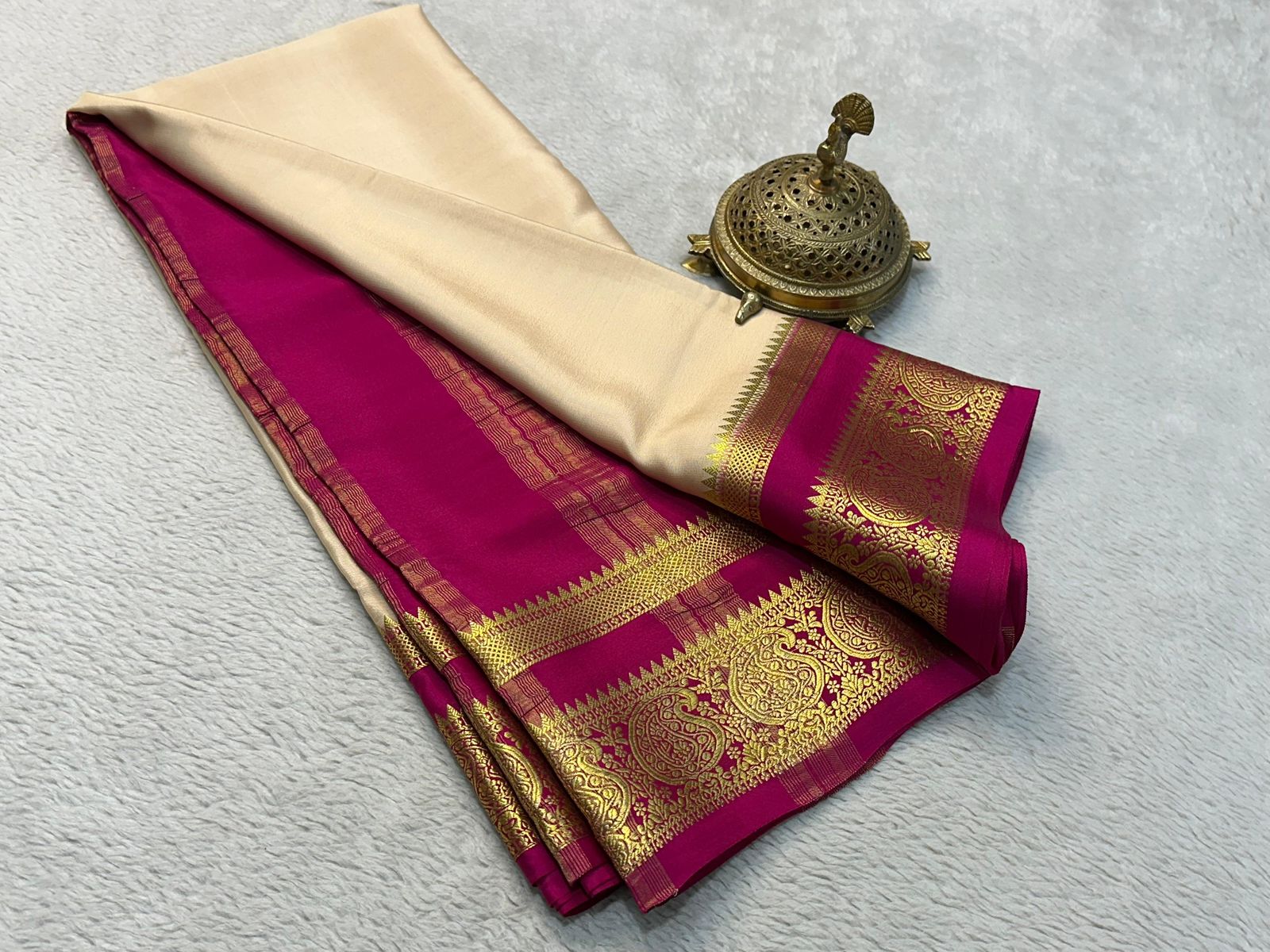 Silken Splendor: Majestic Mysore Silk Saree
