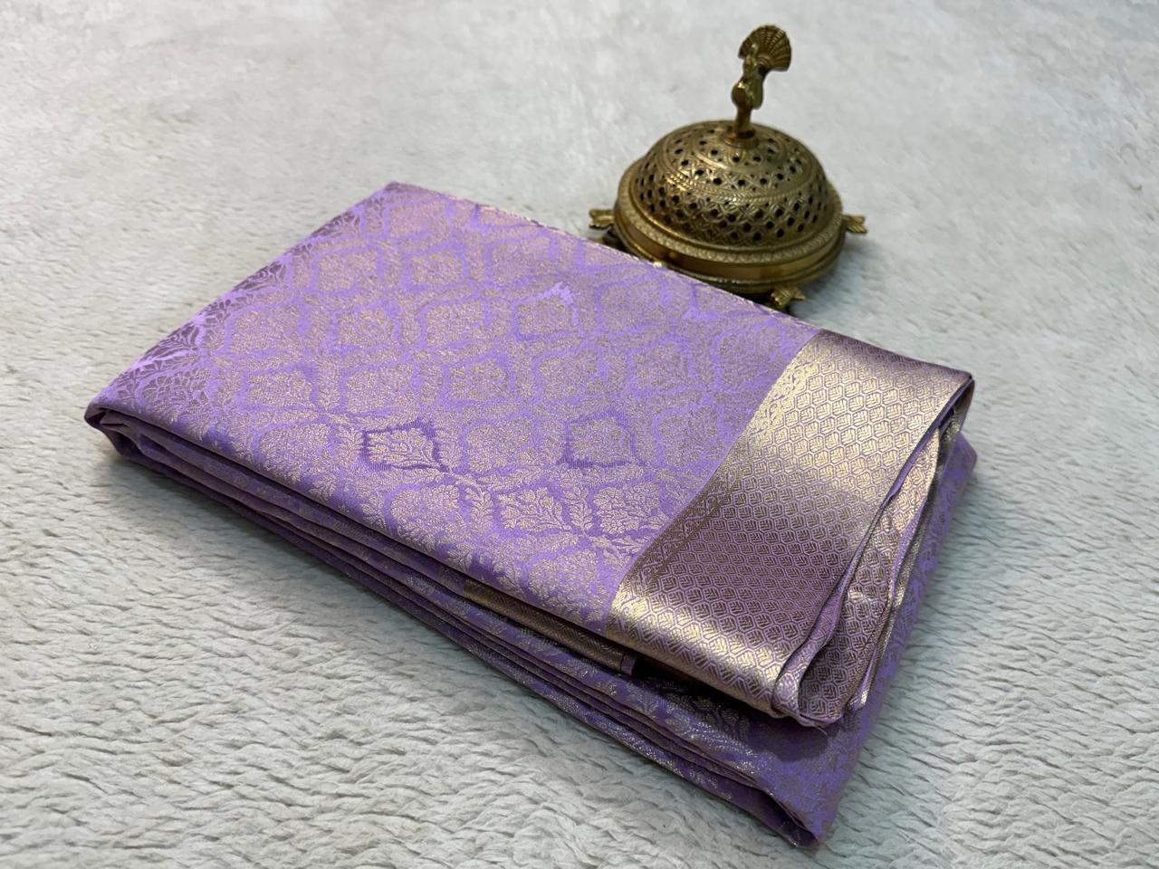 New Design Bridal Wear Silk Saree in Brocade Weave – Glamour Meets Grace