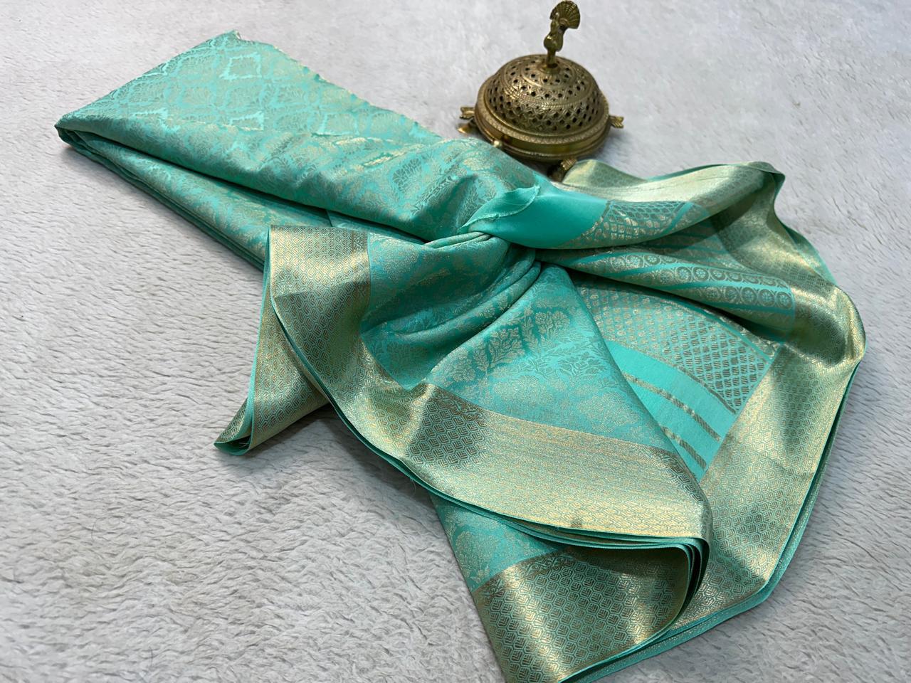 New Design Bridal Wear Silk Saree in Brocade Weave – Glamour Meets Grace