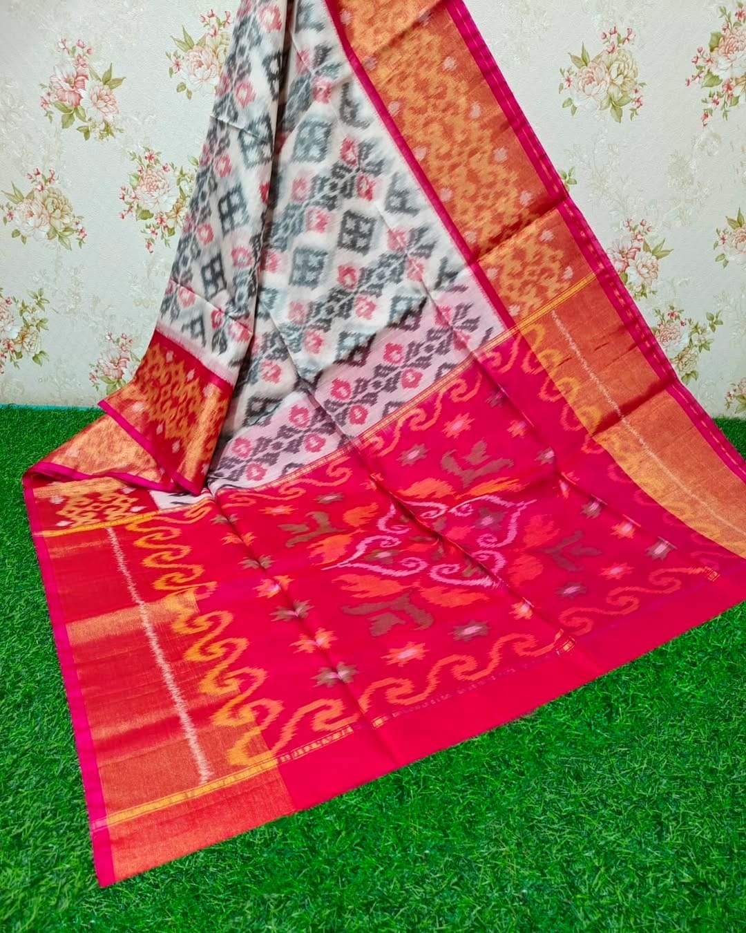Ikkat pochampally silk cotton sarees for wedding