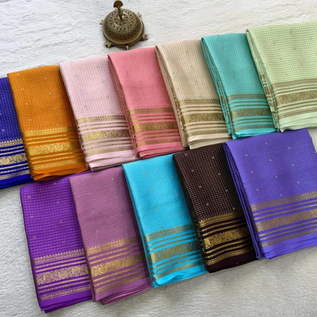 Buy Purple Mysore Silk Saree for Festive Celebrations