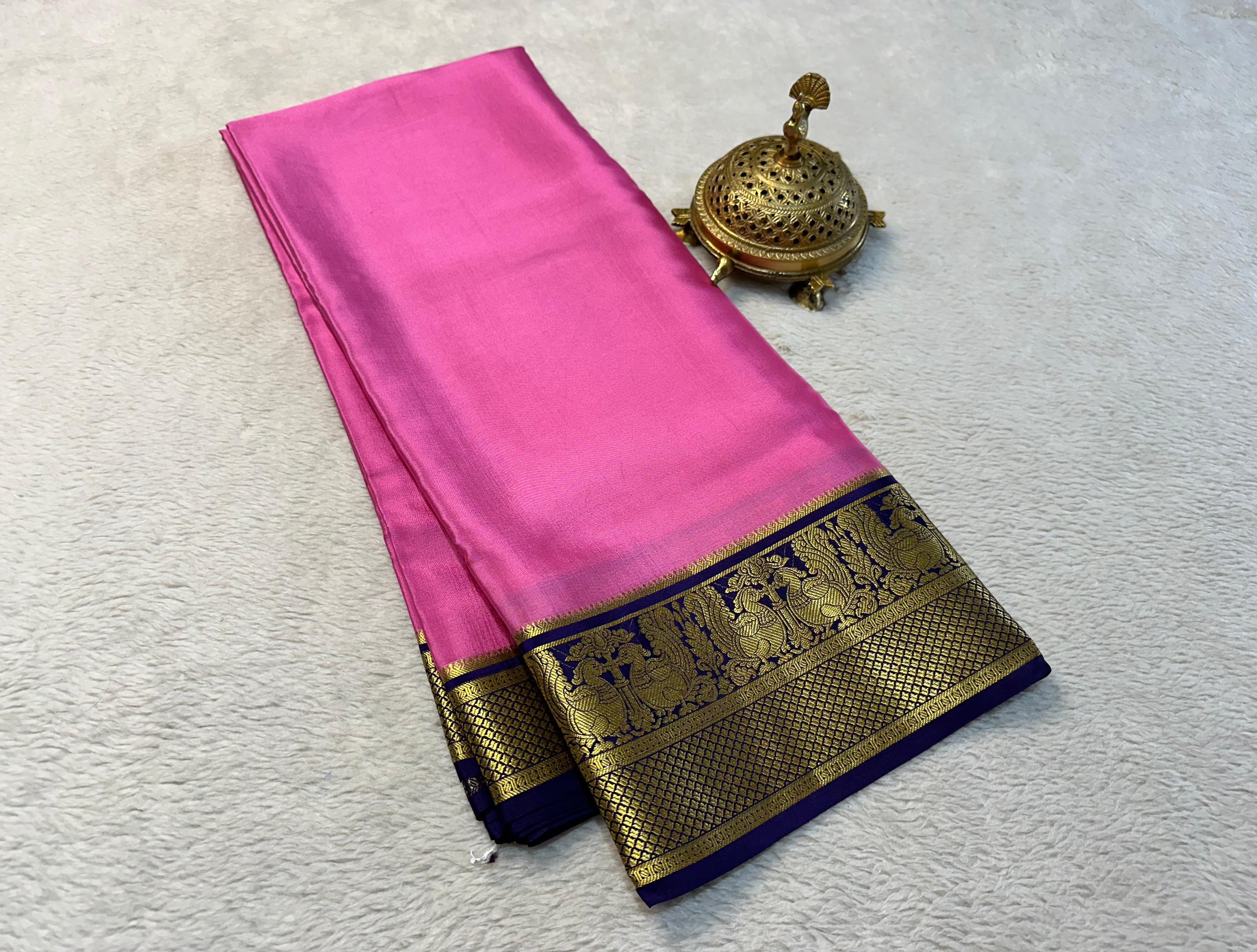 Multi color Mysore Silk Saree