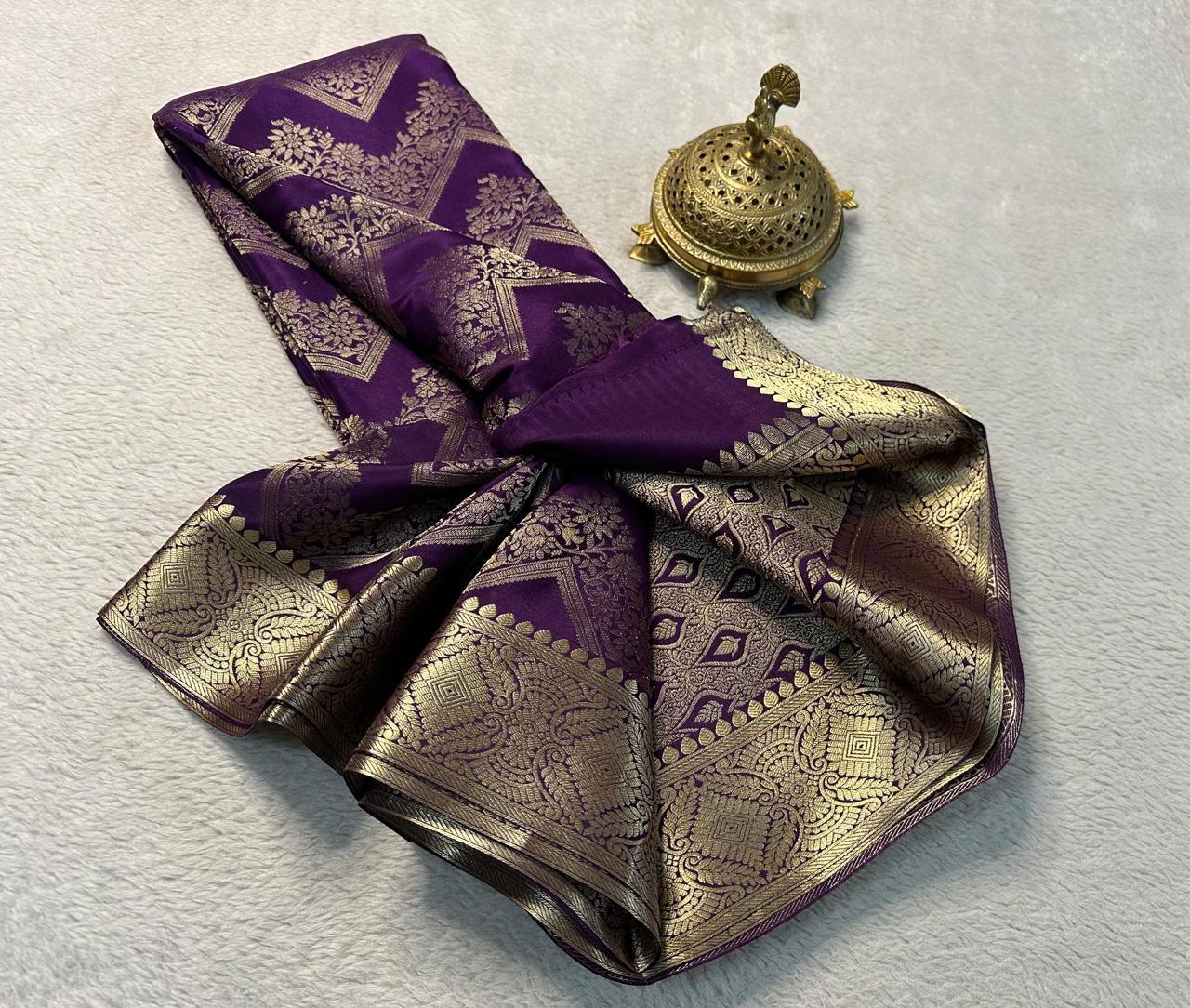 The Royal Brocade Silk Saree Elegance