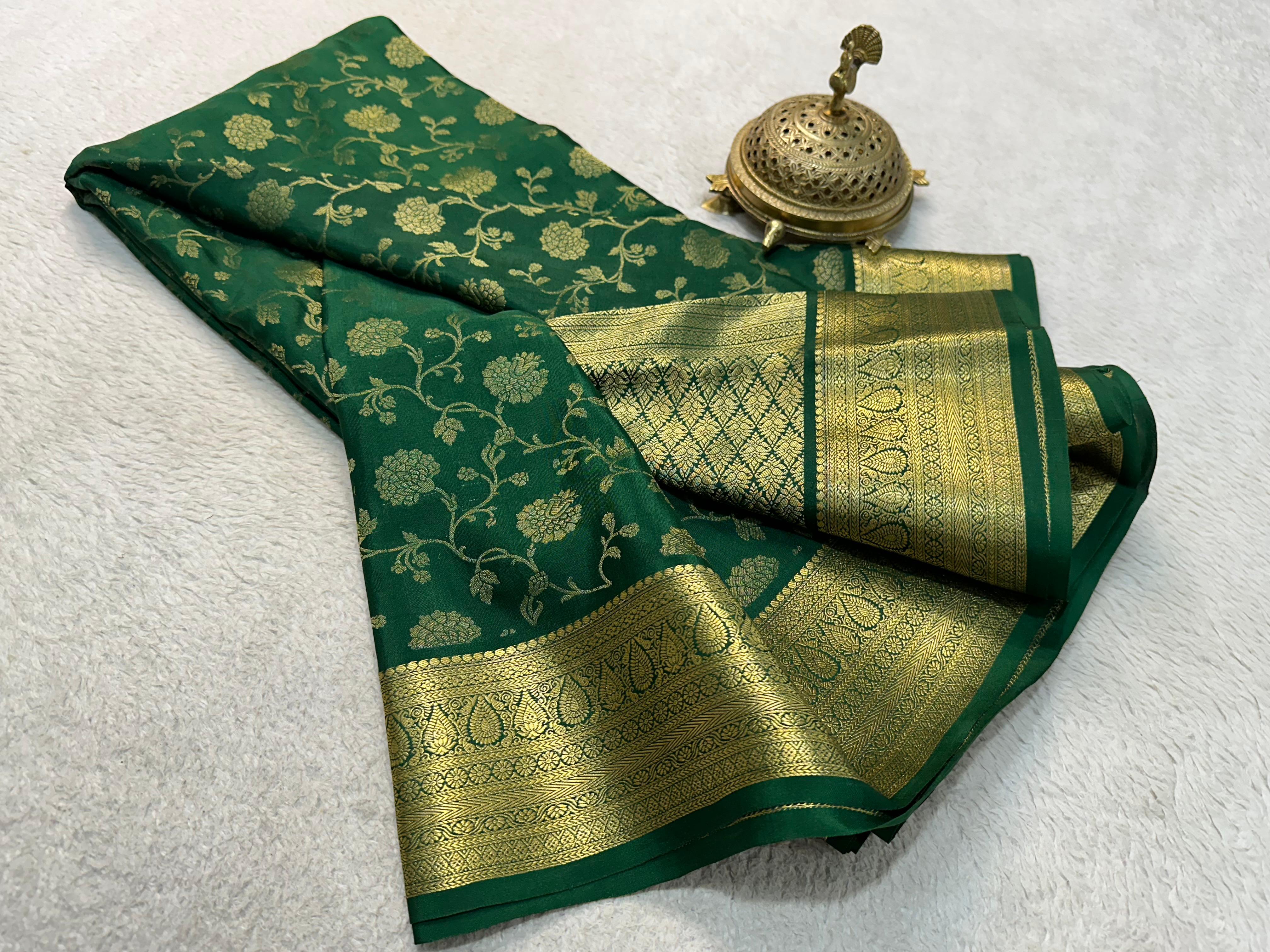Mysore silk saree with Blouse for women