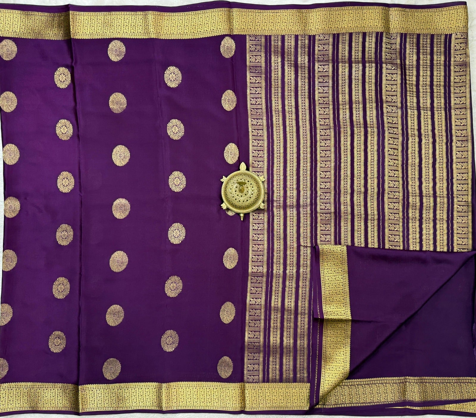 Elegant Designer Purple Silk Saree for Festive & Party Wear