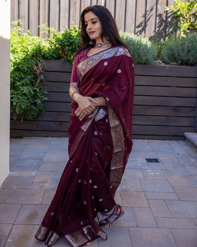art silk saree with blouse