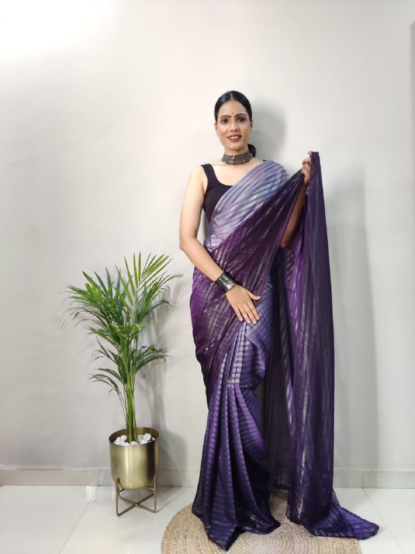 zari work saree for women