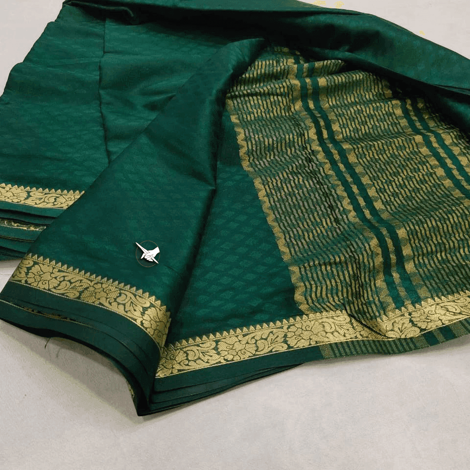 Mysore Magic: Crepe Silk with Lined Pallu