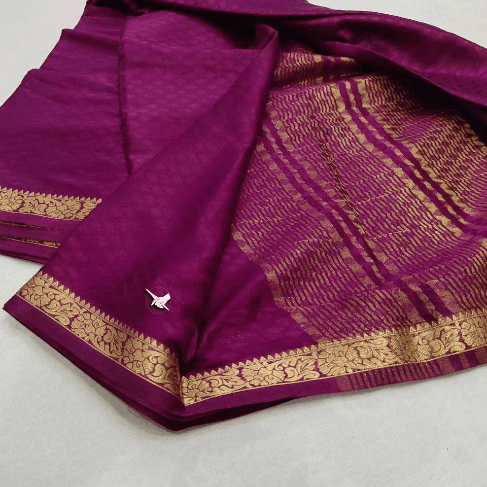Mysore Magic: Crepe Silk with Lined Pallu