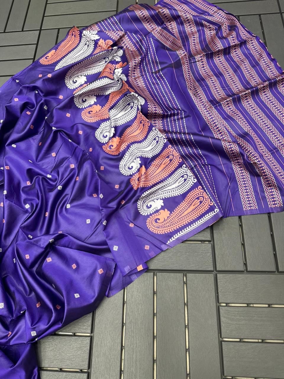 litchi silk saree for women