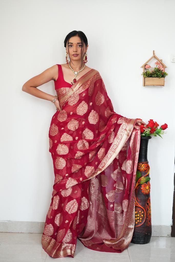 bollywood cotton ready to wear saree