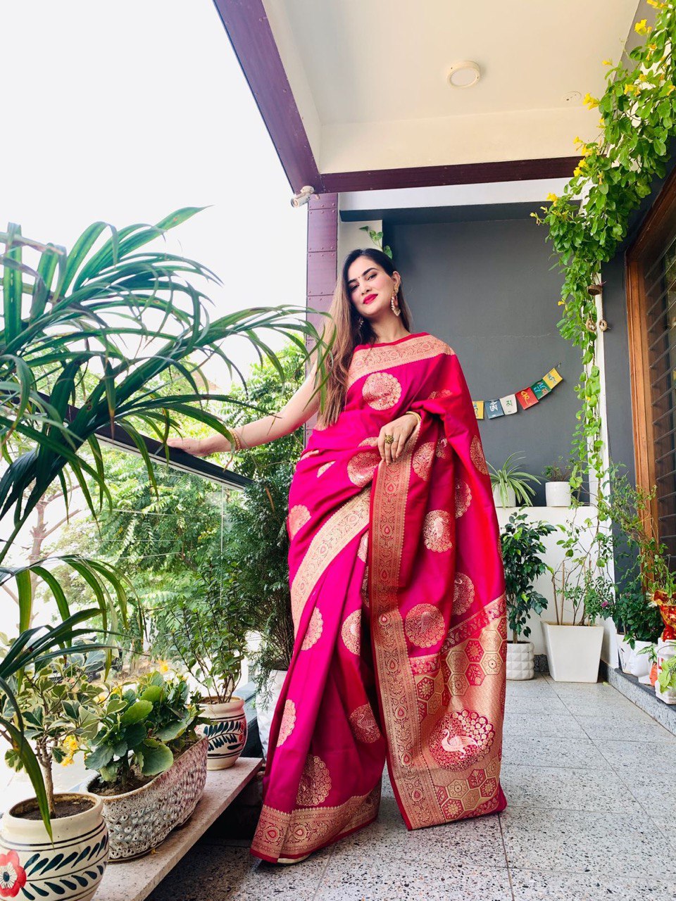 pure zari saree
