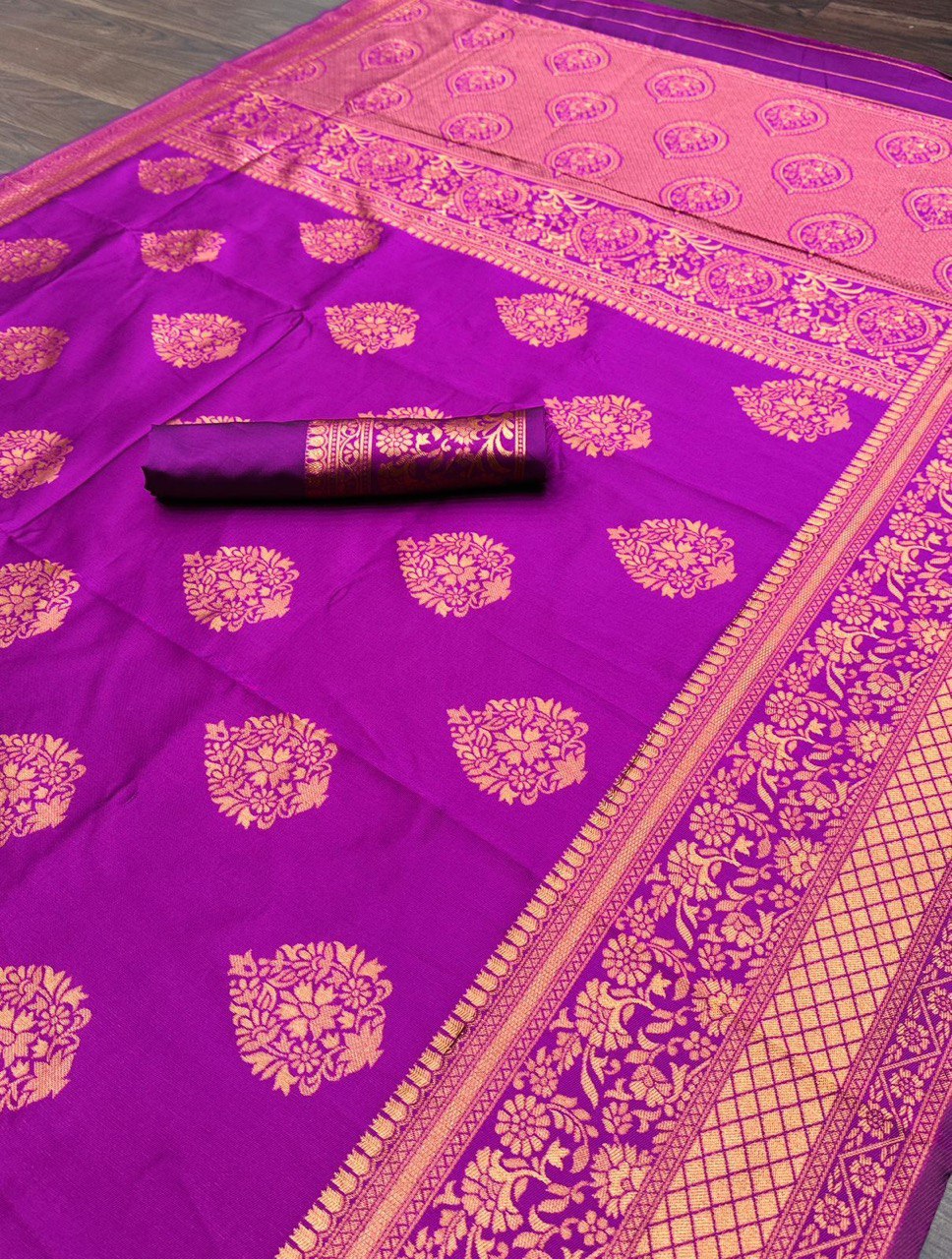 soft silk saree with art silk blouse