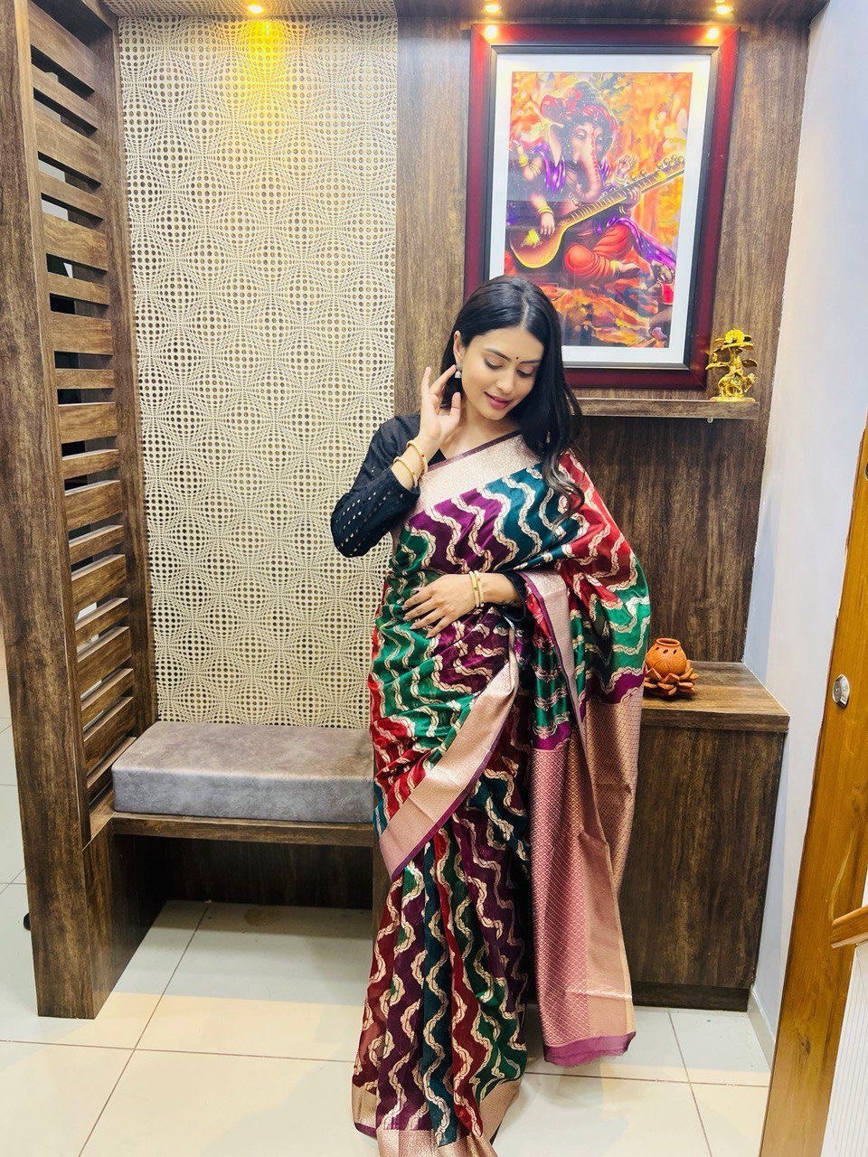 organza saree