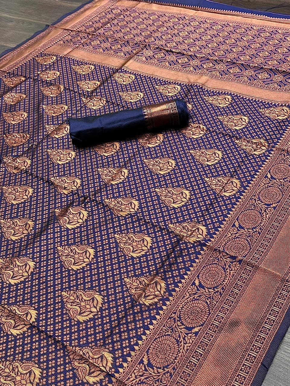 plain kanchipuram banarasi saree