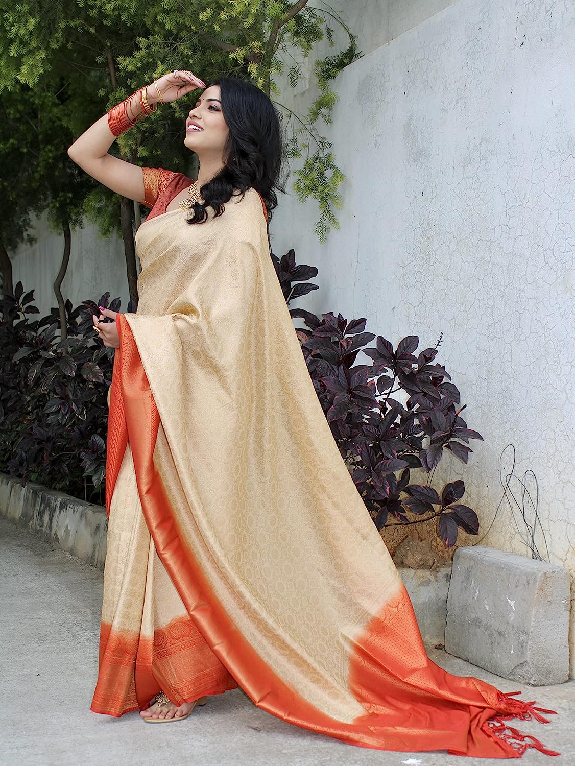 kanjivaram soft slk saree for women