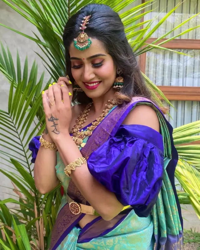 banarasi jacquard saree for women