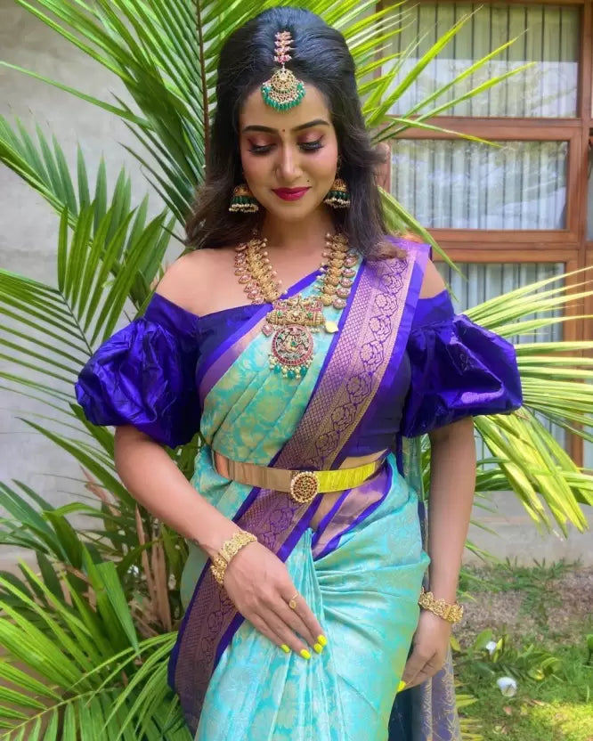 soft silk jacquard saree