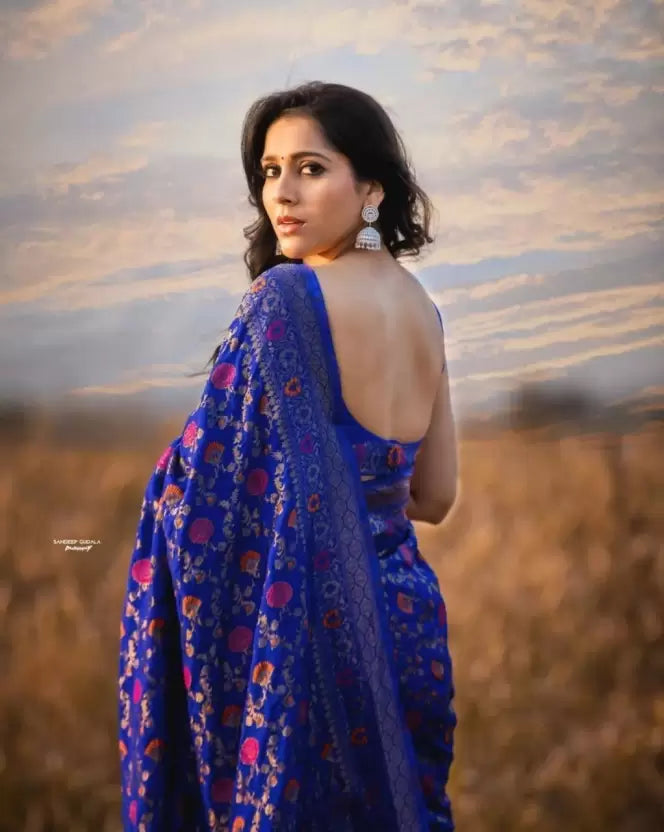 zari woven kanjivaram silk saree