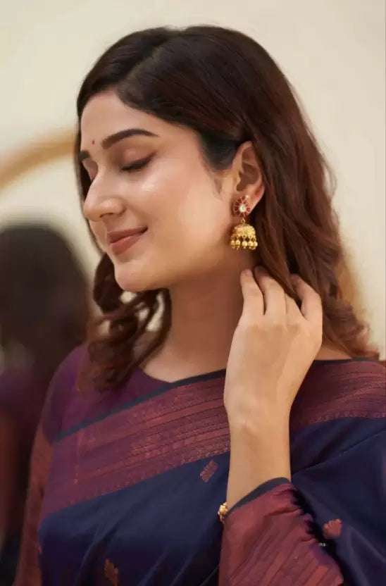 purple saree for wedding
