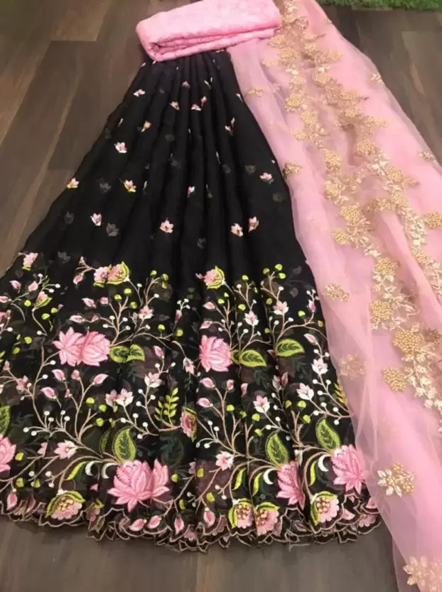 black lehenga choli for wedding