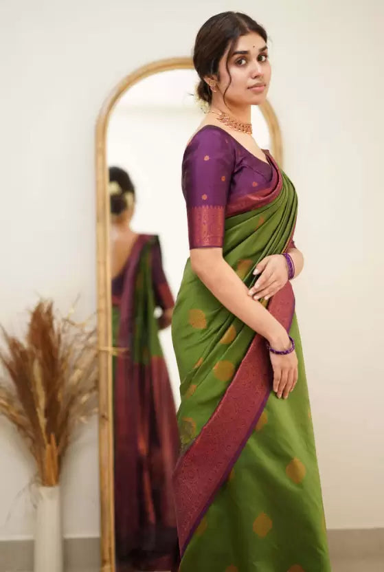 kanjivaram jacquard saree for women