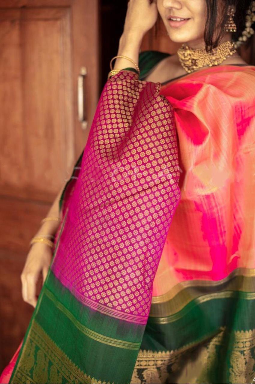 lichi soft silk saree