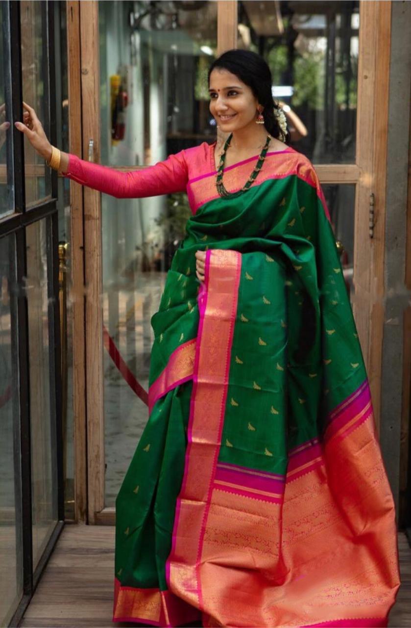 kanjivaram art silk saree for wedding