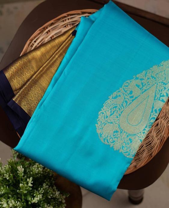 golden jacquard saree for women