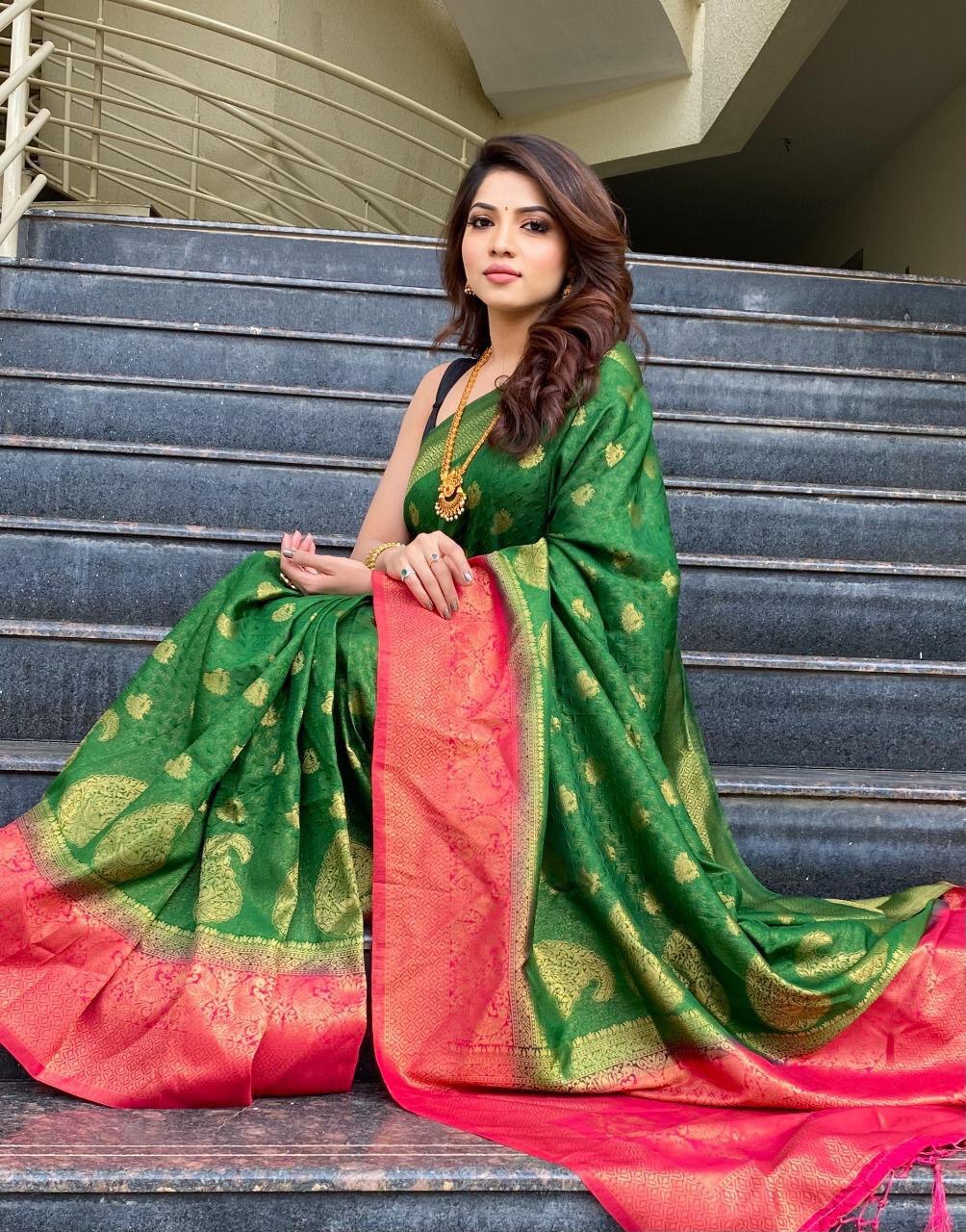 pure silk saree for women