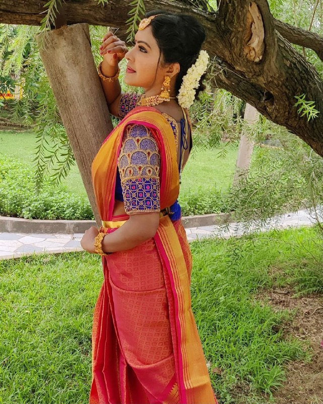 women wedding kanchipuram saree